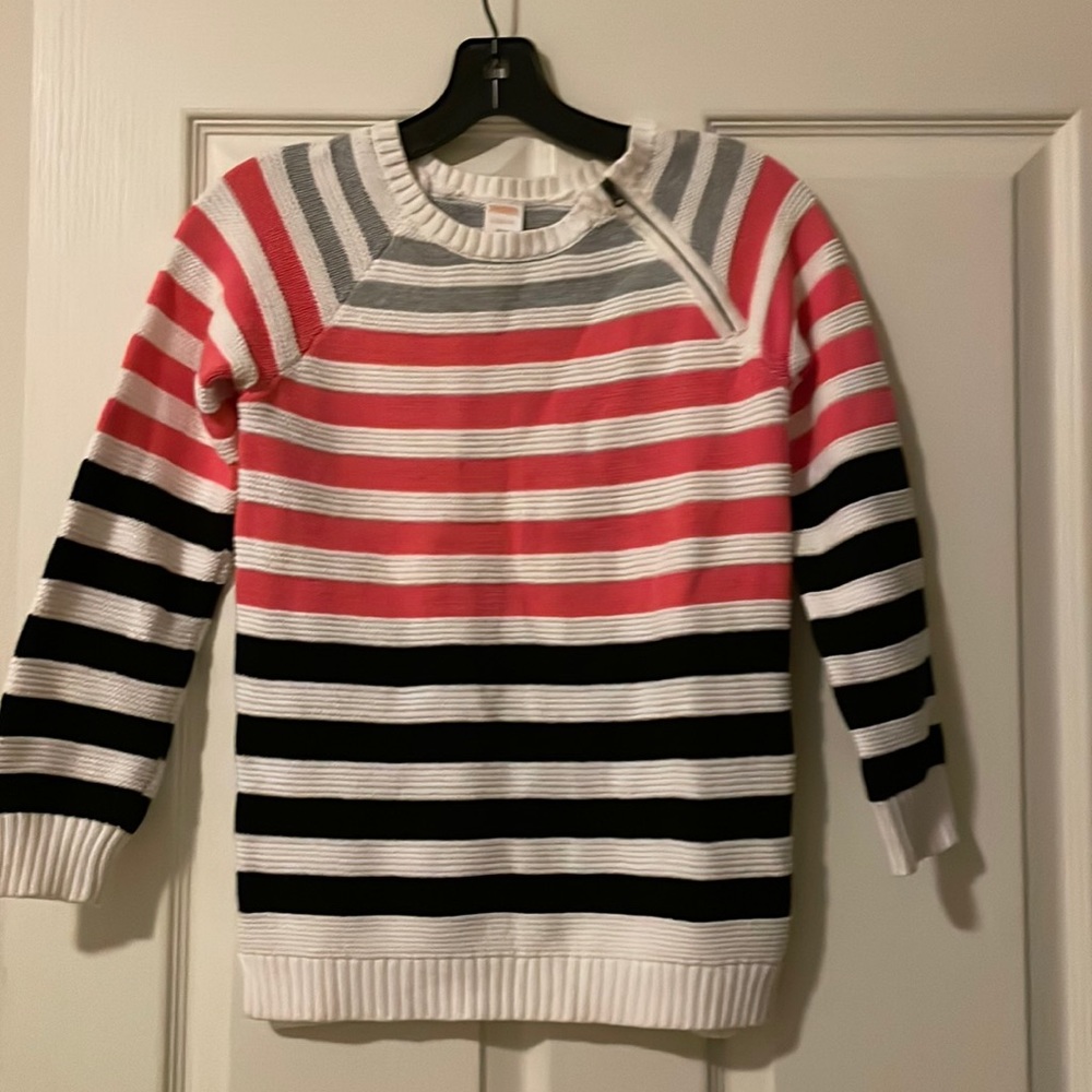 Gymboree Cotton Cable Striped Sweater Sz L (10-12)